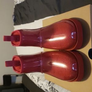 Red Clear Classic Mini Ugg Boots